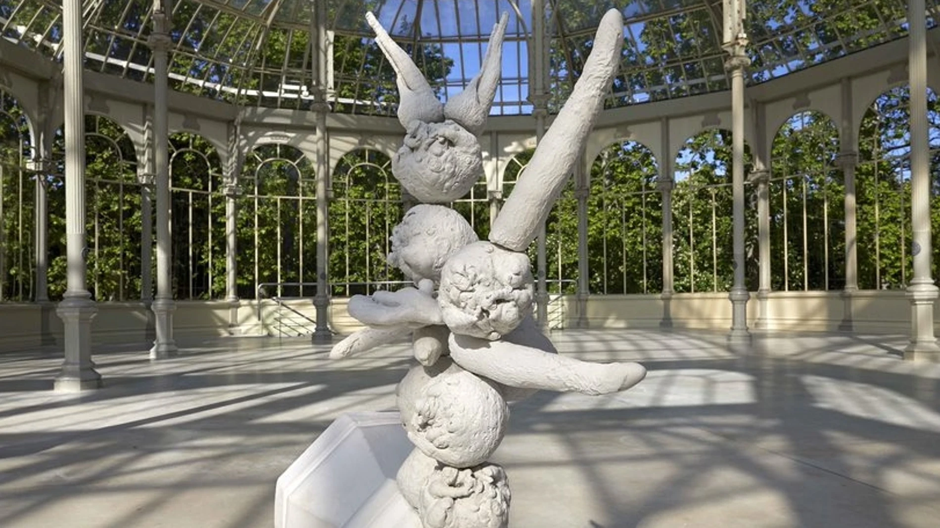 Una de las obras instaladas en el Palacio de Cristal