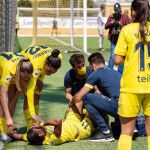 Salma Paralluelo, el día que se lesionó jugando con el Villarreal / Foto: Twitter