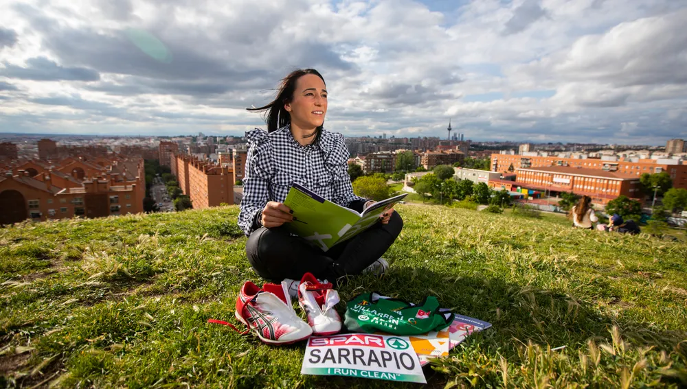 Patricia Sarrapio entrena después del trabajo una media de cuatro horas al día seis días a la semana.