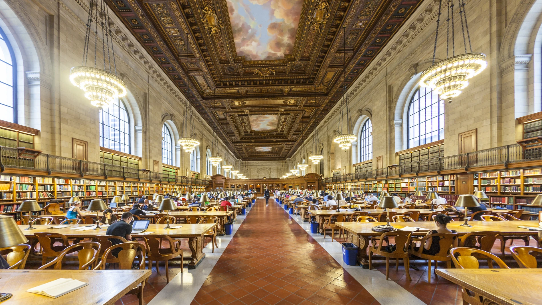 Imagen de la impresionante Biblioteca de Nueva York