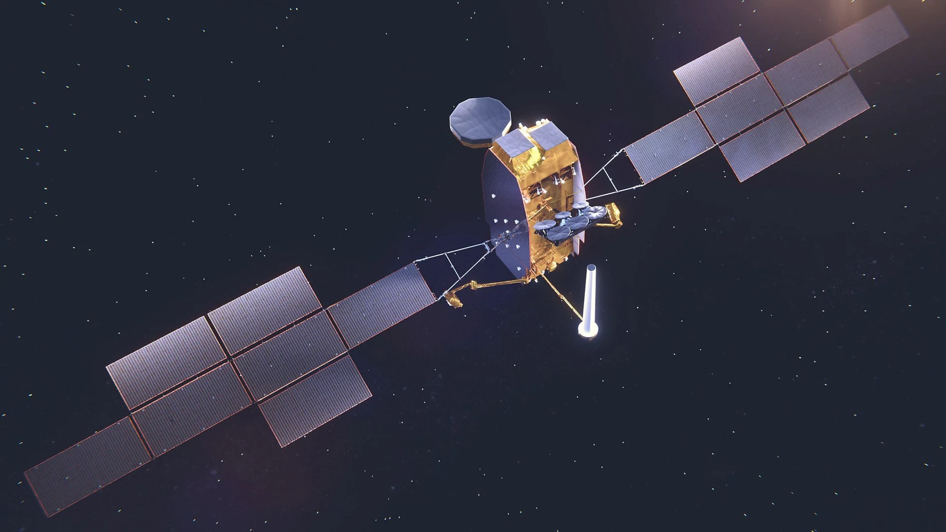 Recreación del futuro satélite Spainsat NG