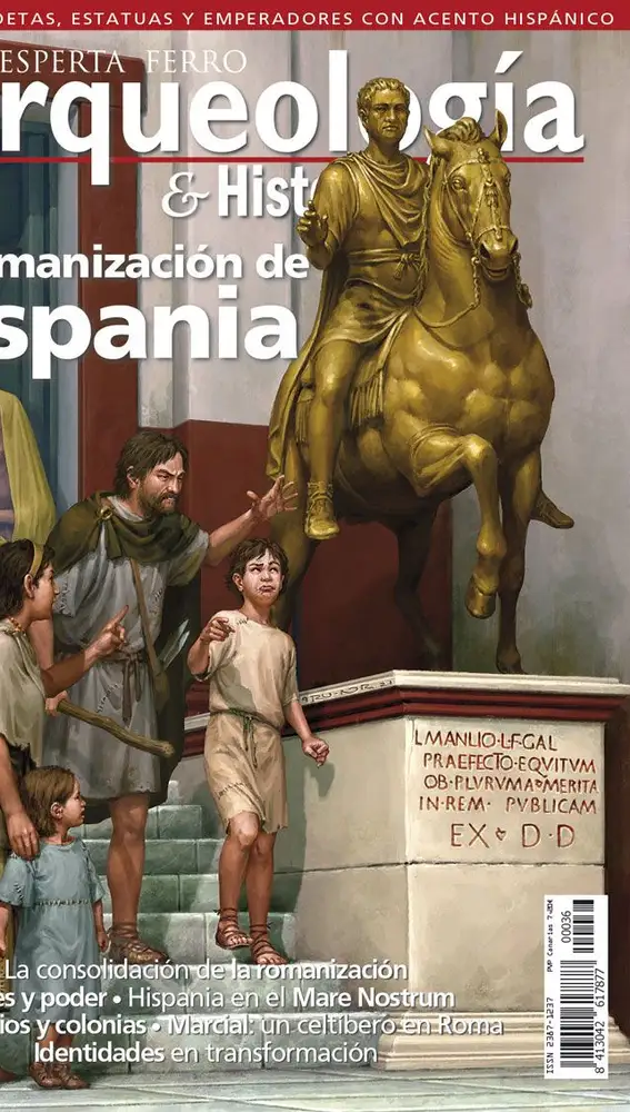 Portada de la revista "Arqueología & Historia" de Desperta Ferro dedicada a la romanizacion de Hispania