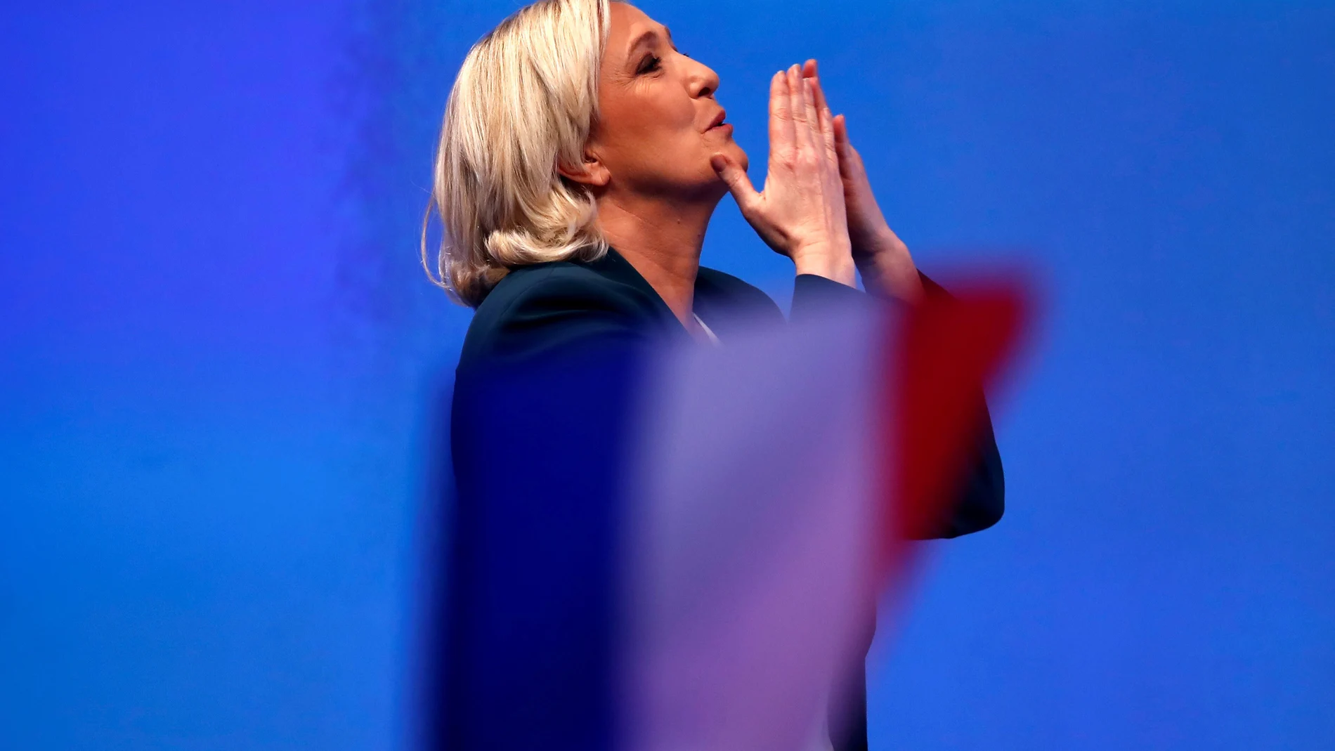 La líder ultra francesa, Marine Le Pen, se ha convertido en la única oposición a Emmanuel Macron