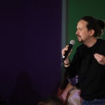 24/04/21 Madrid. MoncloaActo feminista de campa–a de Unidas-Podemos. Pablo Iglesias, Irene Montero, Yolanda D’az, Isa Serra.@Cipriano Pastrano