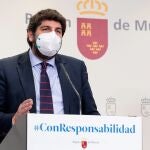 El presidente de la Comunidad de Murcia Fernando López Miras