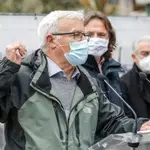 El alcalde de València, Joan Ribó, interviene en una rueda de prensa