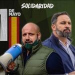 El secretario general del sindicato Solidaridad Rodrigo Alonso y el líder de Vox Santiago Abascal saldrán a manfiestarse el 1 de mayo en Cádiz