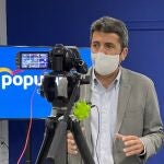 El presidente de la Diputación de Alicante, Carlos Mazón, es el candidato de Génova para renovar el PPCV