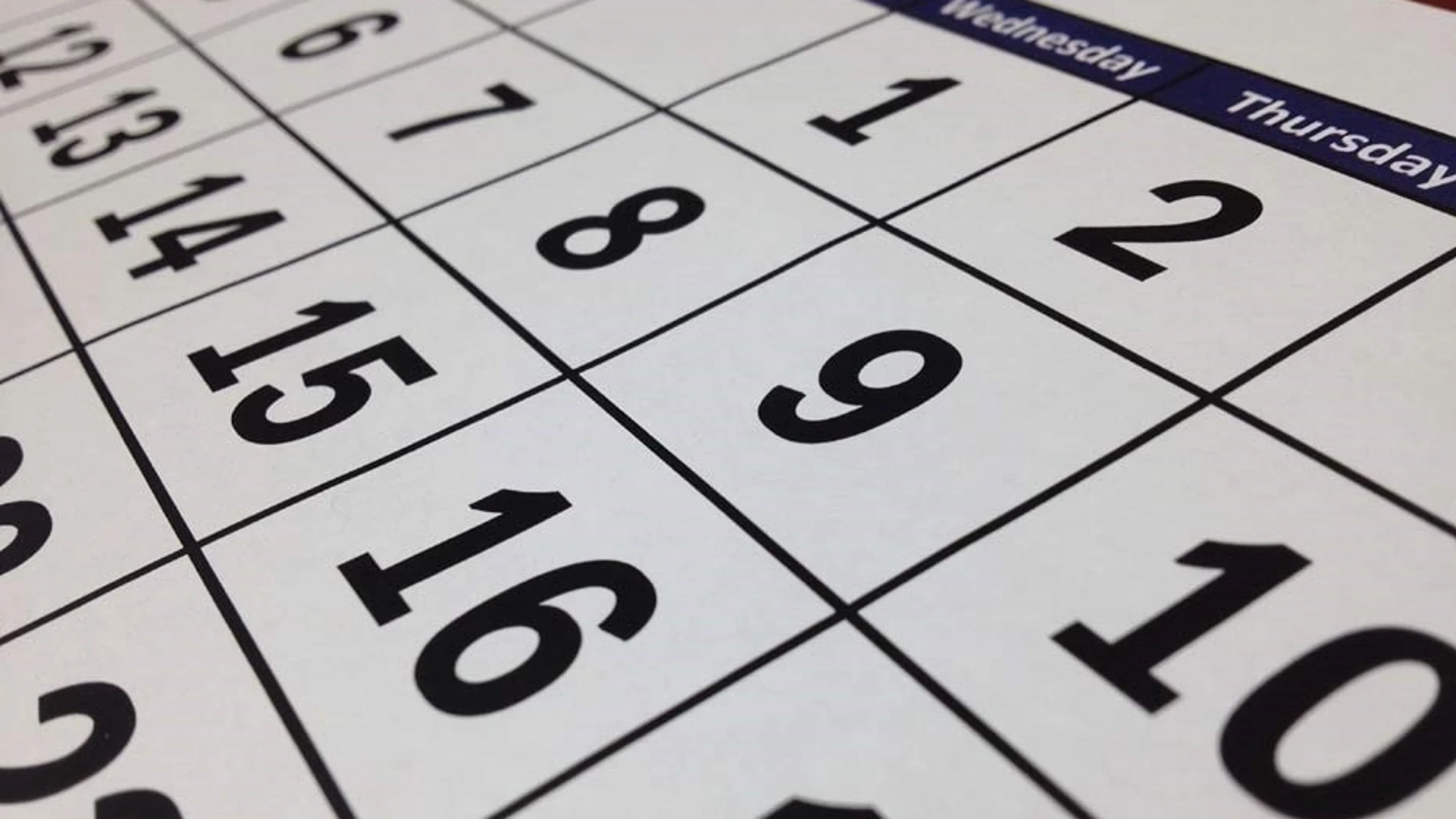 El calendario incorpora una novedad este mes de septiembre