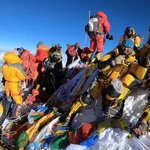 Las colas han vuelto a ser habituales esta semana en la cima del Everest
