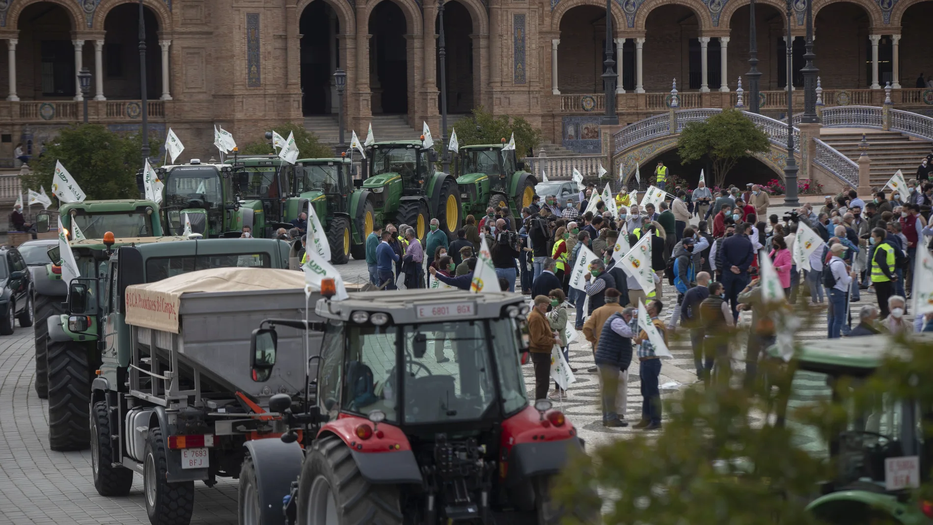 Los agricultores vienen protestando contra el decreto de transición de la Política Agraria Común (PAC)