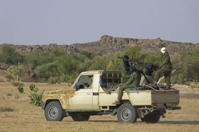 Rebeldes del grupo independentista tuareg Movimiento Nacional de Liberación de Azawad cerca de Kidal, en 2011.