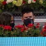 El cantante Pablo López durante el partido entre Ashleigh Barty y Tamara Zidansek en el Mutua Madrid Open en Madrid