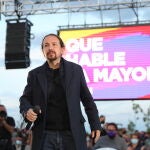 El candidato de Unidas Podemos a la presidencia de la Comunidad de Madrid, Pablo Iglesias