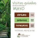 Cartel de actividades en el Jardín Botánico de La Concepción