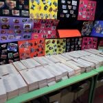 Papeletas electorales en un colegio de Madrid