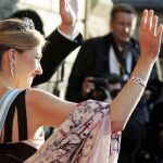 La Infanta Cristina con un juego completo de joyas parure de la firma Mouawa