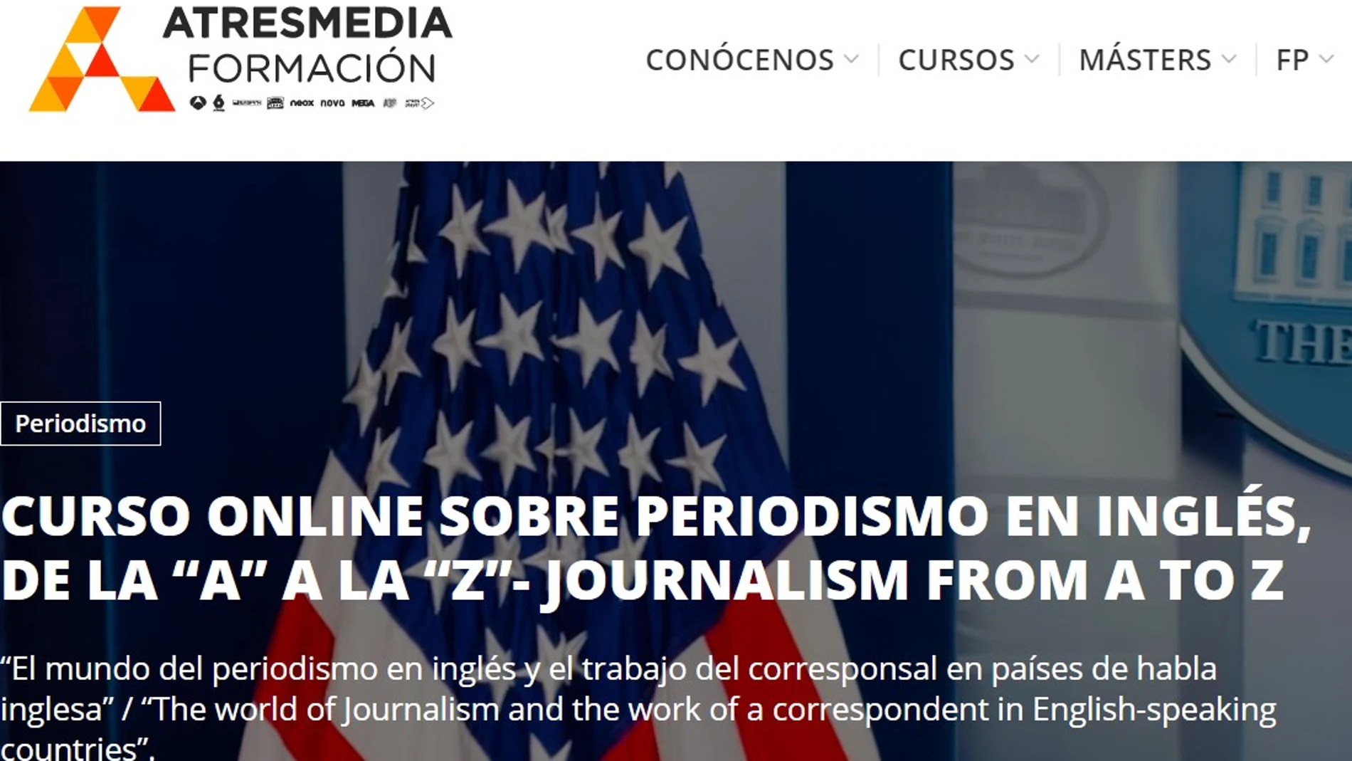 Curso online sobre periodismo en inglés