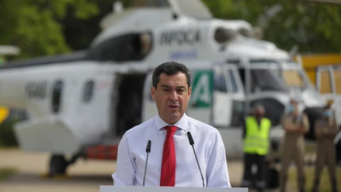 El presidente de la Junta de Andalucía, Juanma Moreno