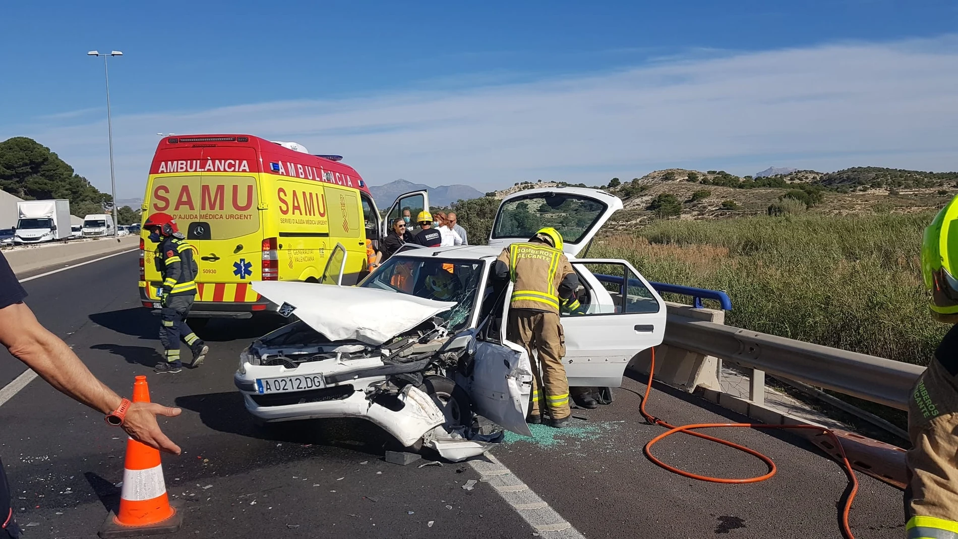 Miércoles de accidentes de tráfico en la Comunitat Valenciana