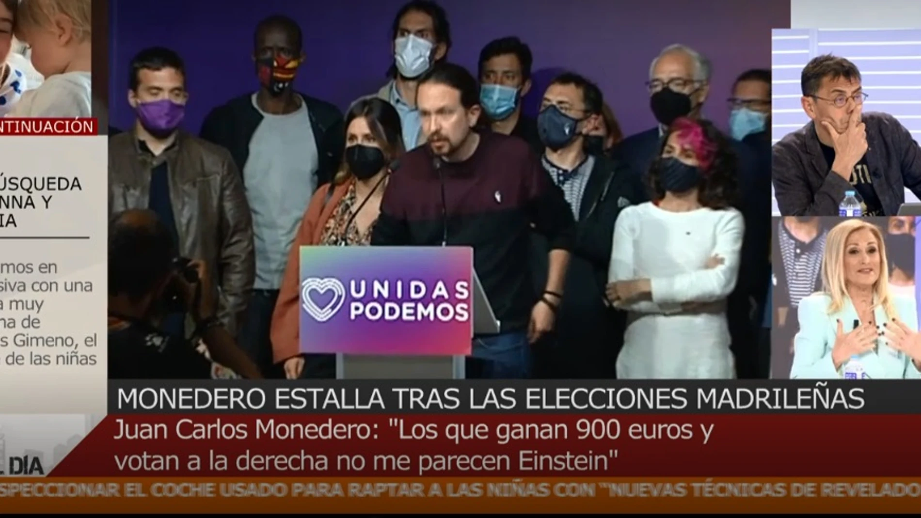 Momento en "Cuatro al día"