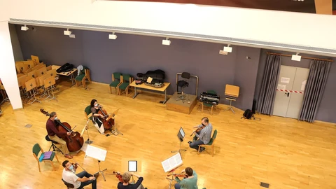 Imagen de archivo de un ensayo del grupo de Cámara de la Orquesta Sinfónica de Sevilla
