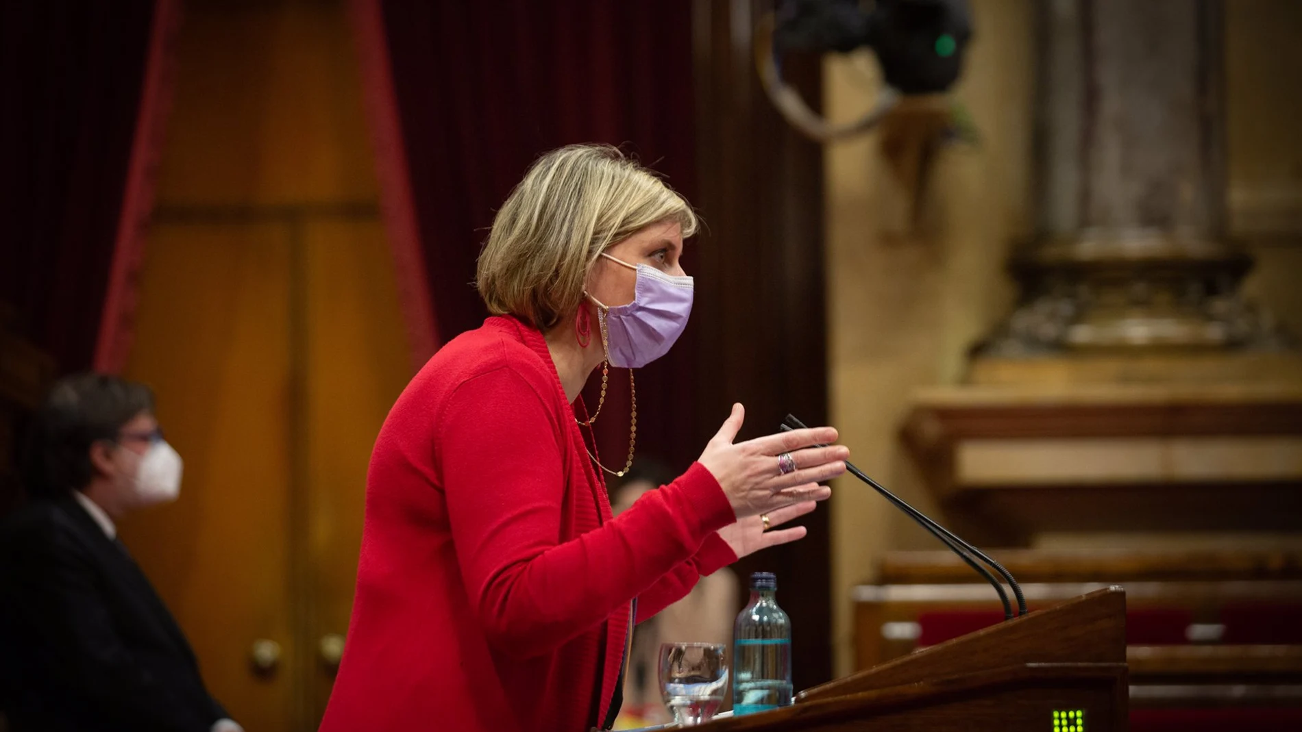 Alba Vergés, en el Parlament