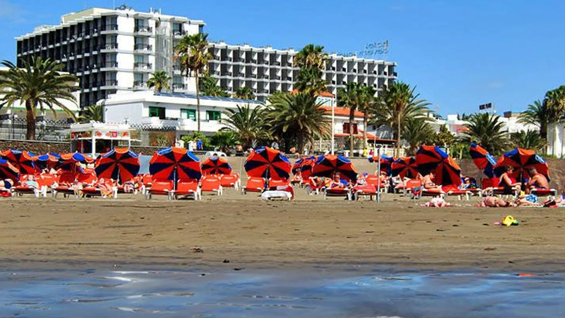 Hotel en una playa en Gran Canaria