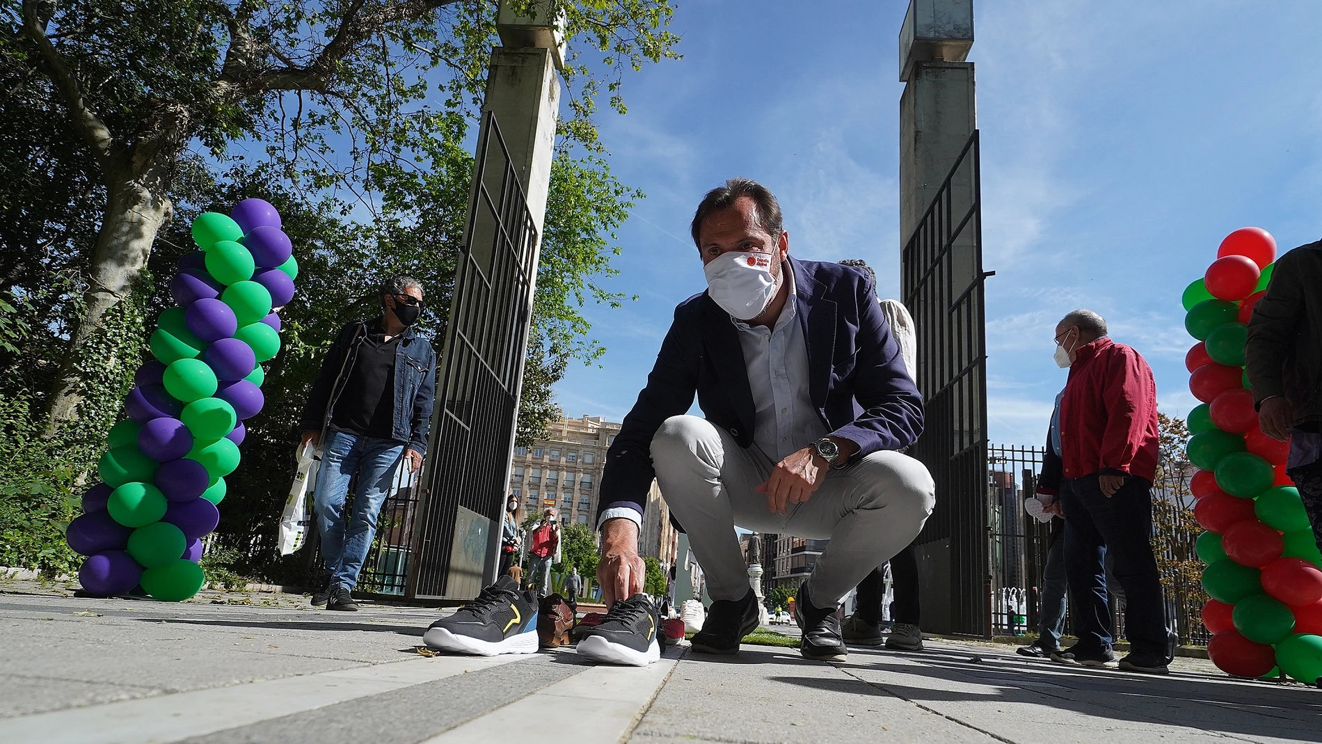 El alcalde de Valladolid, Óscar Puente, durante su participación en la Marcha Asprona