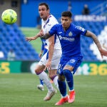 Mathías Olivera con el Getafe.
