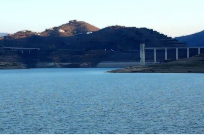 Embalse y pantano de La Viñuela, en este municipio de la provincia de Málaga