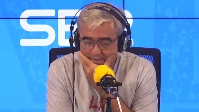 Carles Francino mientras relataba cómo superó su enfermedad
