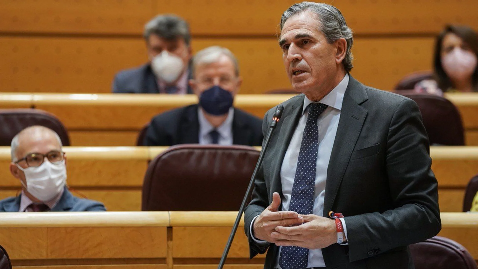 El senador del PP por Segovia, Juan José Sanz Vitorio, durante una intervención en el Senado