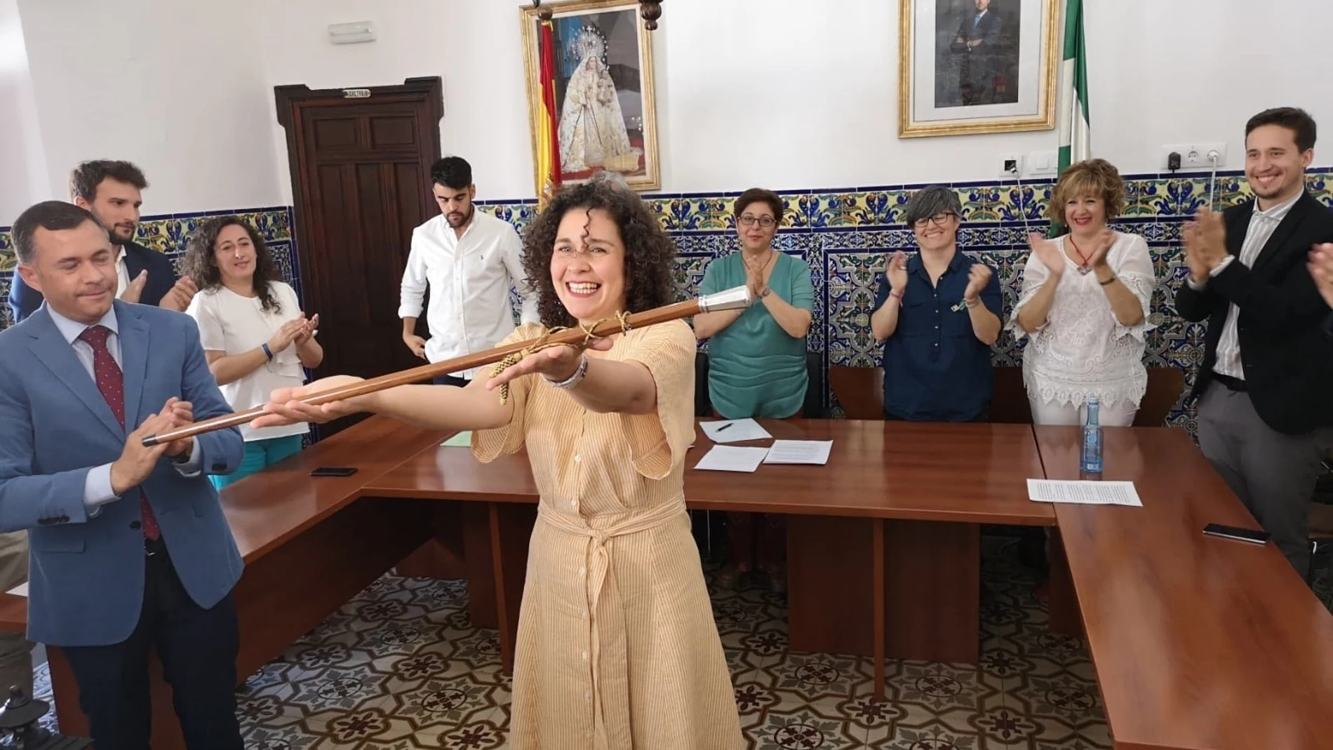 Virginia Muñiz, en la toma de posesión