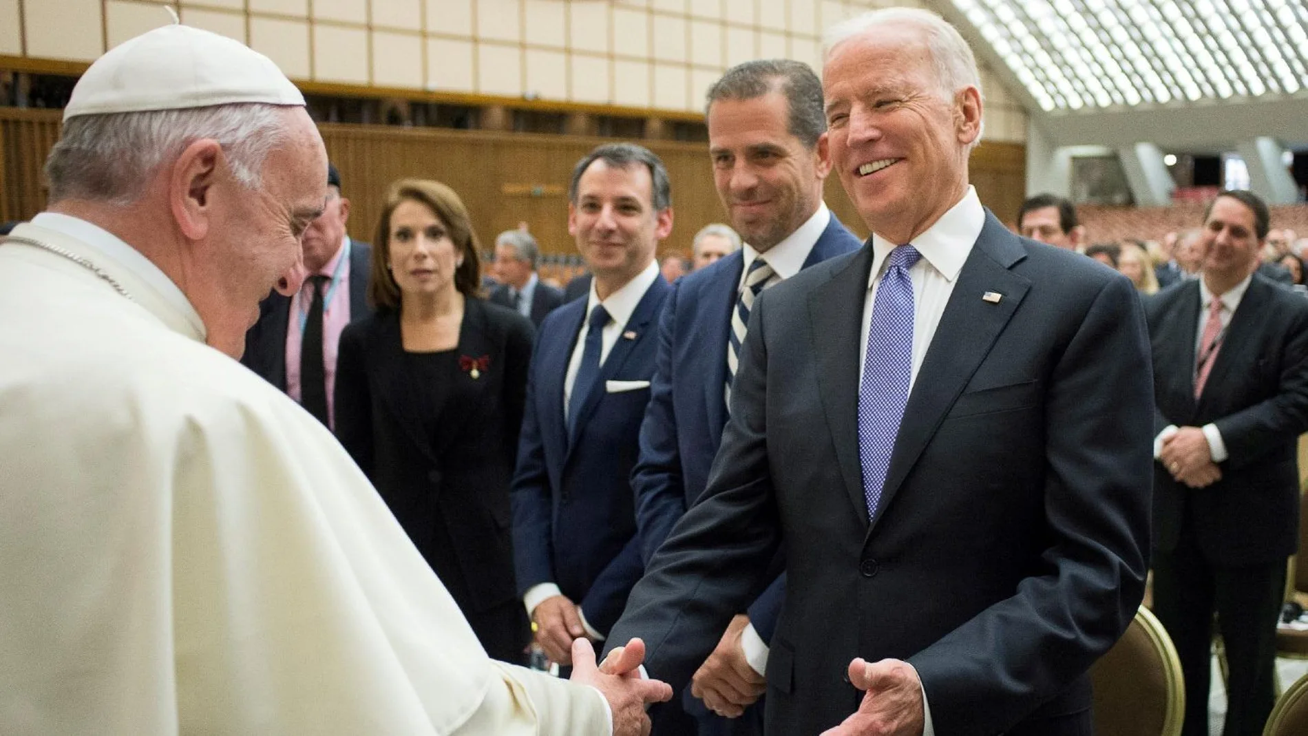 El Papa con el presidente de EE UU, Joe Biden