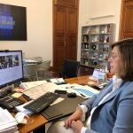 La presidenta de la Diputación de Palencia, Ángeles Armisén, participa en la reunión del Consejo de Europa