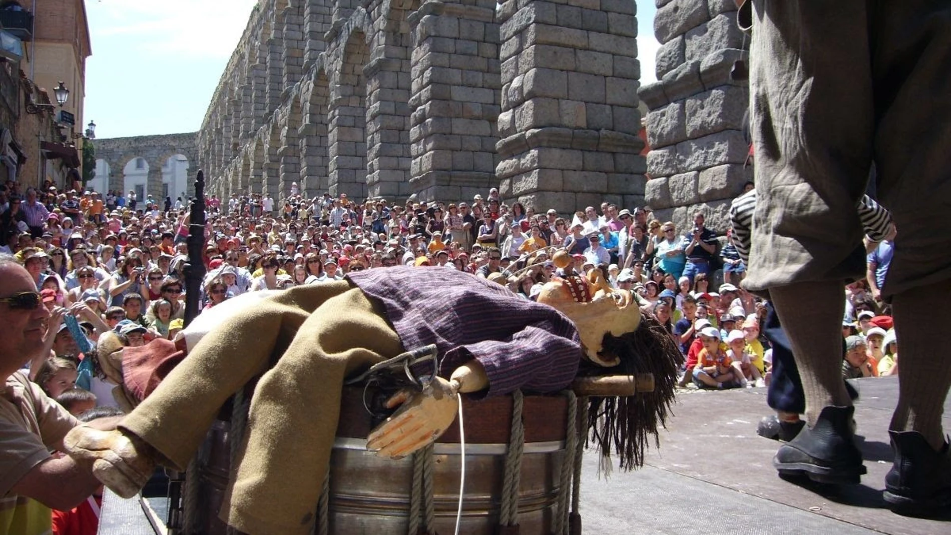 Imagen de archivo de una de las actuaciones del festival Titirimundi