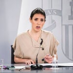 La ministra de Igualdad, Irene Montero