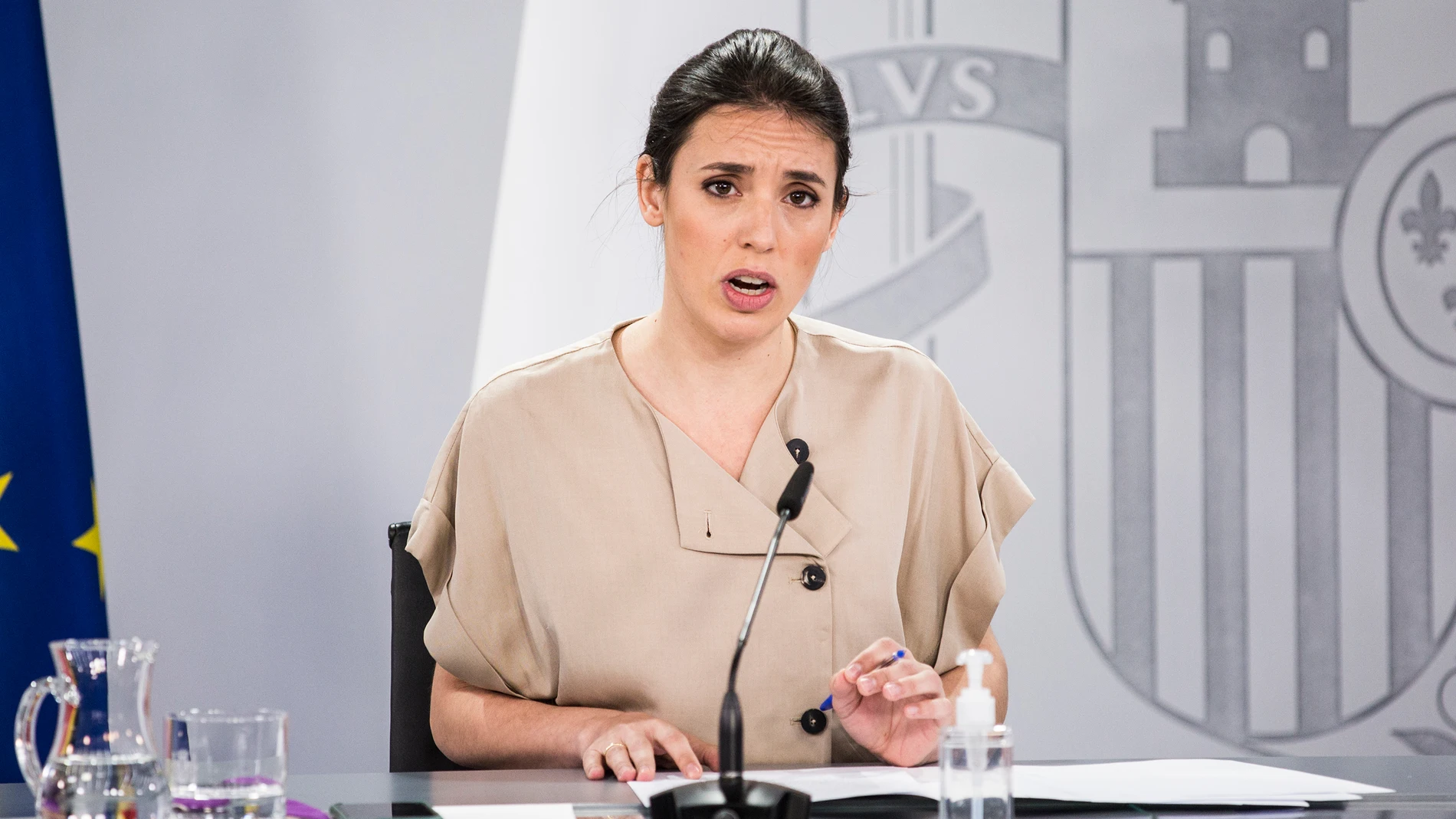 La ministra de Igualdad, Irene Montero