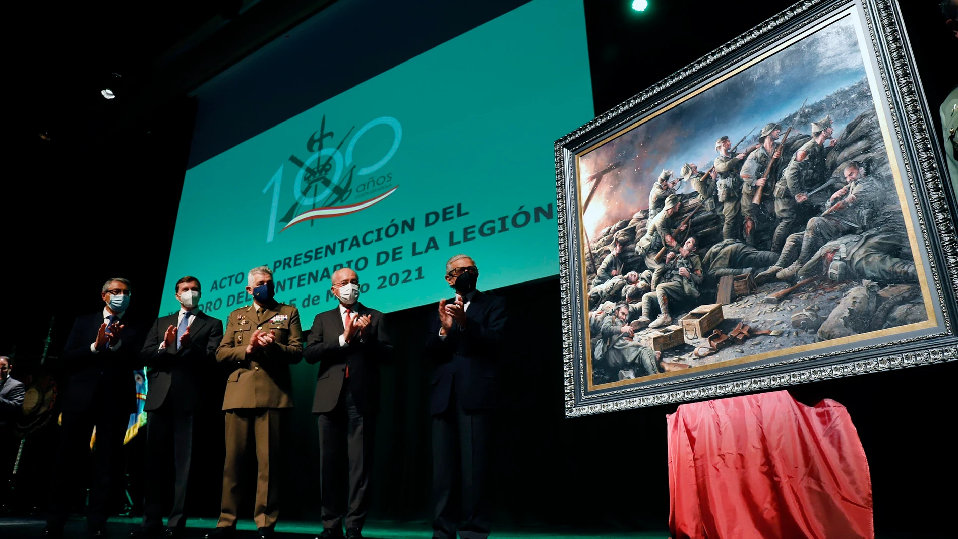 Entrega del cuadro 'Voluntarios para morir' a la Fundación Museo del Ejército