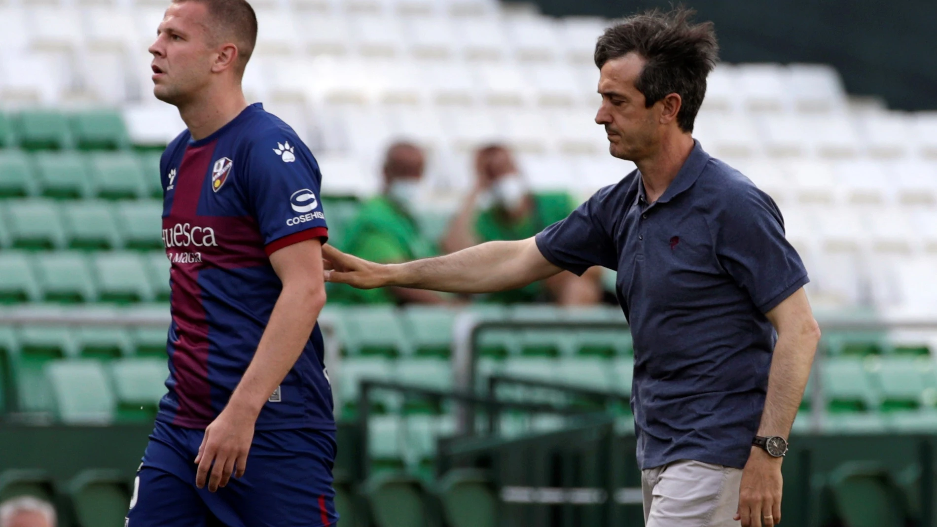 José Rojo Martín Pacheta con el Huesca.