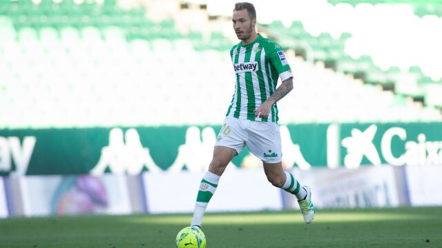 Loren Morón con el Real Betis.