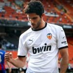 Gonçalo Guedes con el Valencia.