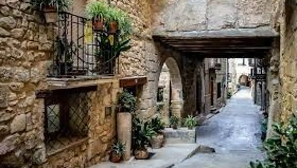 Calle medieval en Horta de Sant Joan