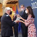 La reina Letizia en la entrega de premios.