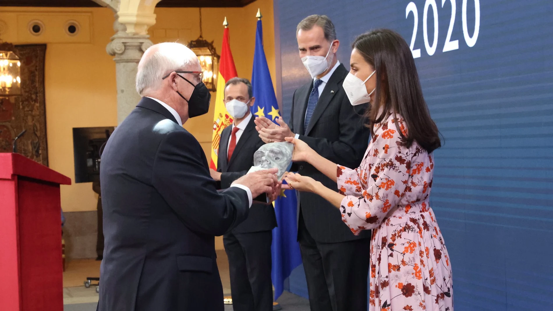 La reina Letizia en la entrega de premios.