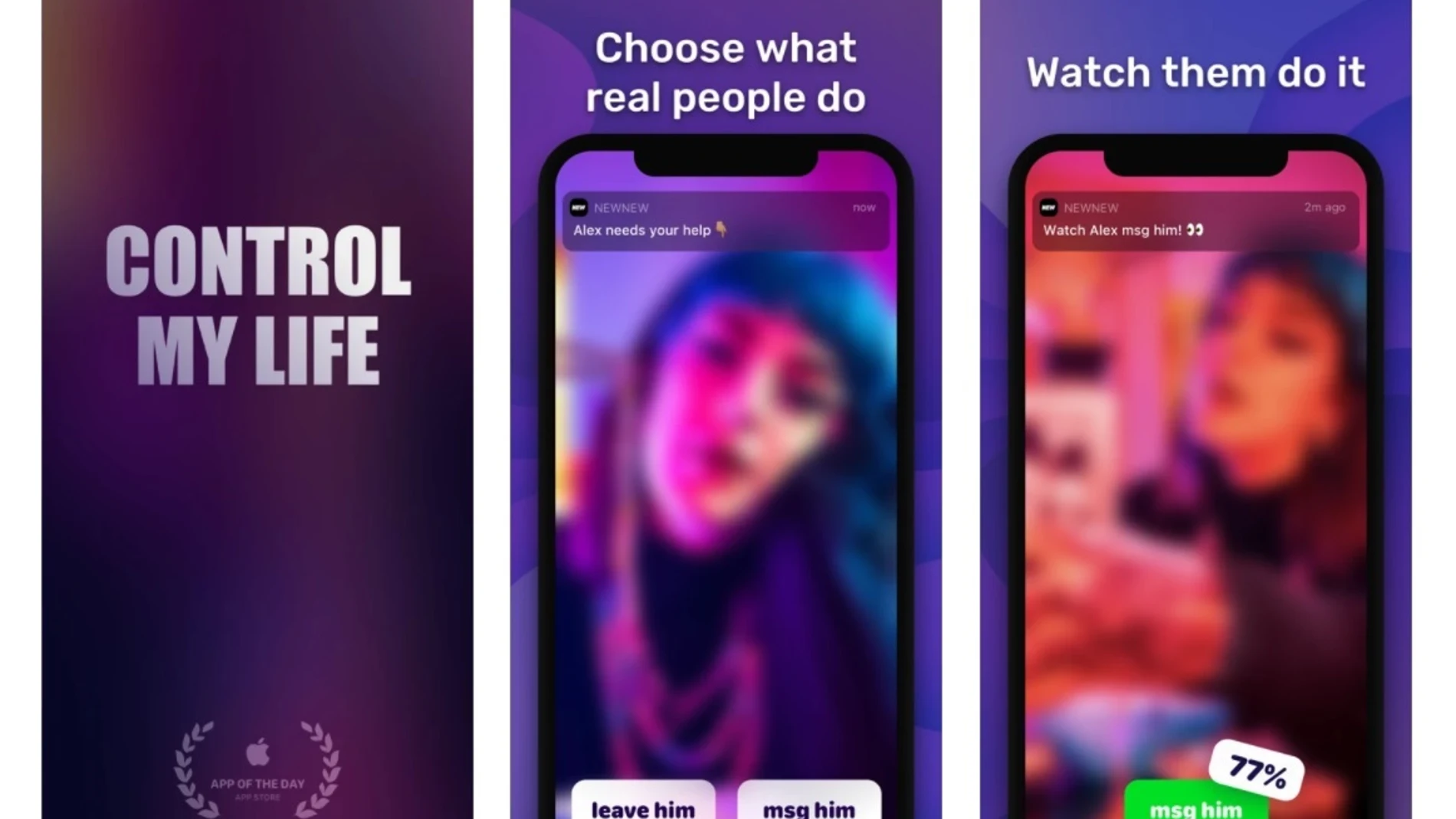 NewNew, la app que permite controlar la vida de otra persona