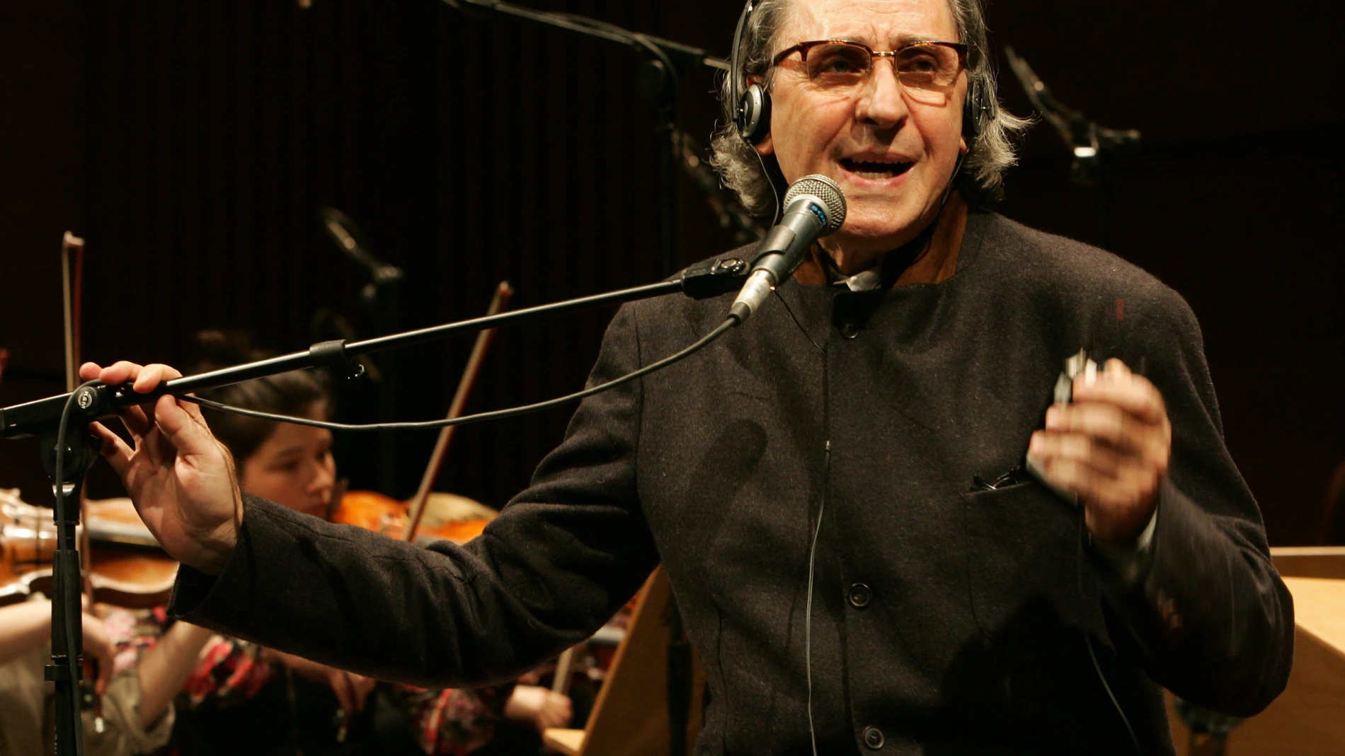 El cantautor italiano Franco Battiato