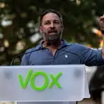 El presidente de Vox, Santiago Abascal, el pasado miércoles en Córdoba