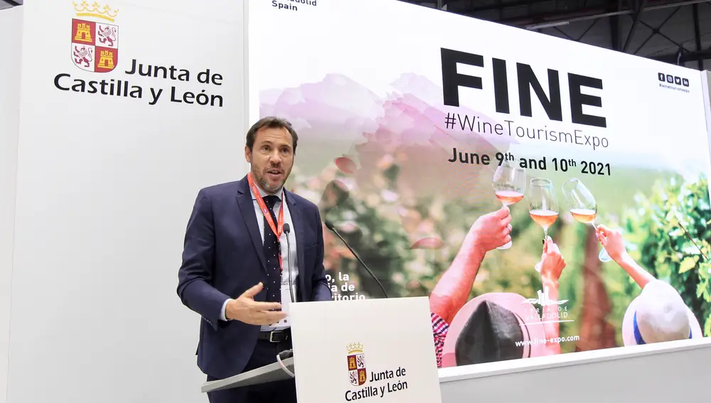El alcalde de Valladolid, Óscar Puente, presenta FINE en Fitur